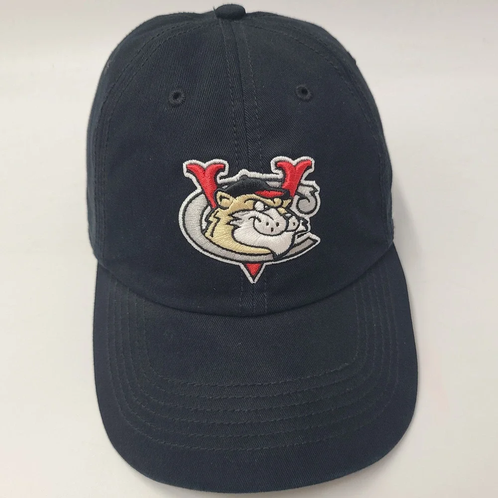 Tri-City ValleyCats Hat Fitted M 47 Brand Franchise Black MiLB Frontier League